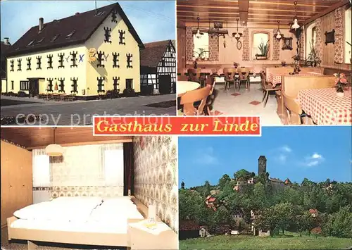 Neuhaus Pegnitz Gasthaus zur Linde Gastraum Zimmer Burg Kat. Neuhaus a.d.Pegnitz
