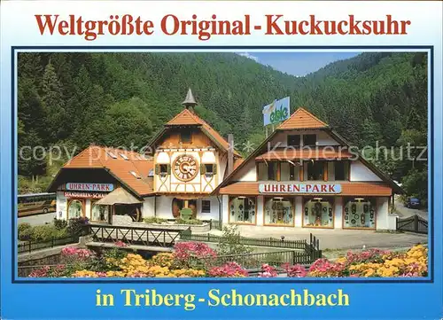 Schonachbach Weltgroesste Original Kuckucksuhr Kat. Triberg im Schwarzwald