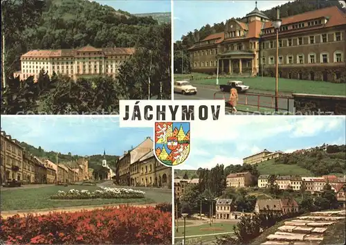 Jachymov Schloss Park Teilansichten Kat. Sankt Joachimsthal