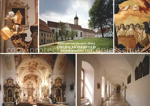 Gessertshausen Zisterzienserinnen Abtei Oberschoenenfeld Putten Nonnen Altar Klostergang Kat. Gessertshausen