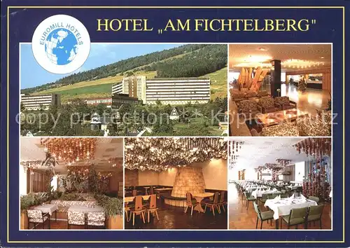 Fichtelberg Oberwiesenthal Euromill Hotel am Fichtelberg Foyer Restaurant Knappenstube Kat. Oberwiesenthal