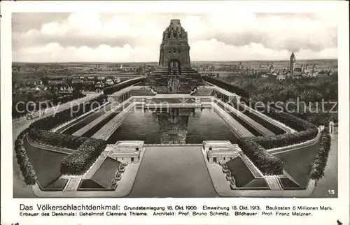 Leipzig Voelkerschlacht Denkmal Kat. Leipzig