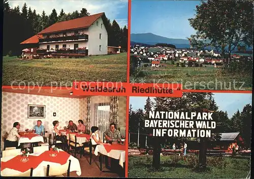 Riedlhuette Gasthof Pension Waldesruh Gastraum Panorama Kat. Sankt Oswald Riedlhuette