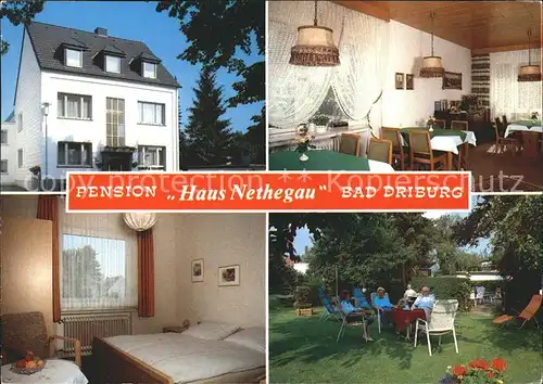 Bad Driburg Pension Haus Nethegau Gaststube Zimmer Garten Kat. Bad Driburg