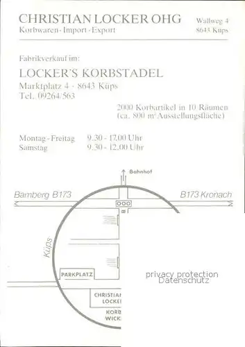 Kueps Lockers Korbstadel Teilansichten Kat. Kueps