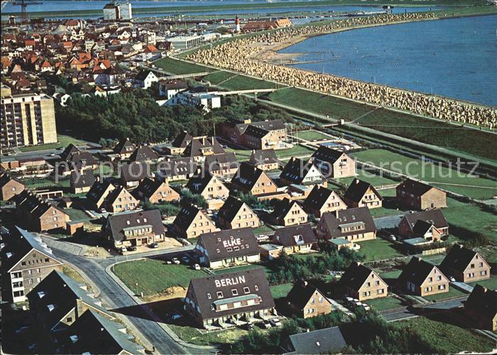 Buesum Nordseebad Haus Elke Und Haus Berlin Fliegeraufnahme Kat