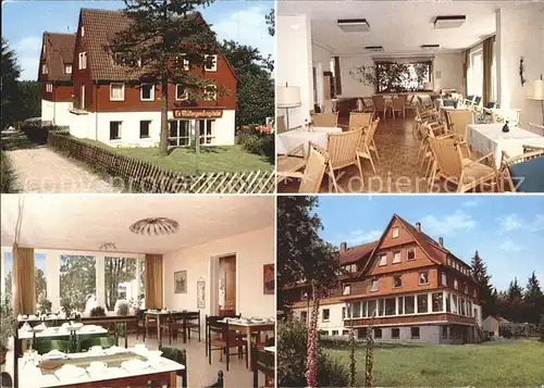 Hahnenklee Bockswiese Harz Ev Muettergenesungsheim Haus Tannenhof Speisesaal Aufenthaltsraum Kat. Goslar