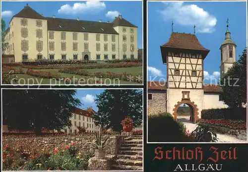 Leutkirch Schloss Zeil Torturm Park Kat. Leutkirch im Allgaeu