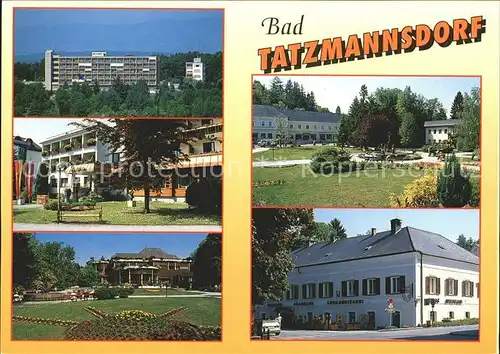 Bad Tatzmannsdorf Burgenland Kuranlagen Park Kurkonditorei Kat. Bad Tatzmannsdorf