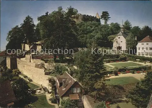 Lindenfels Odenwald Kurgarten und Burgruine Kat. Lindenfels