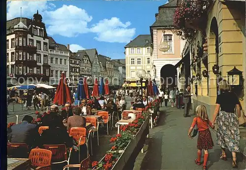 Trier Am Hauptmarkt Strassencafe Kat. Trier