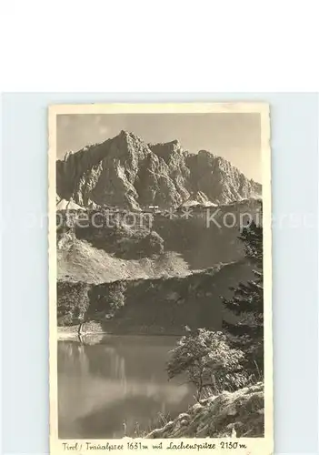 Tannheim Tirol Traualpsee mit Lachenspitze Kat. Tannheim