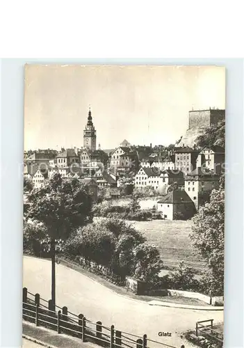 Glatz Niederschlesien Blick vom Schaeferberg auf Stadt und Festung Kat. Klodzko