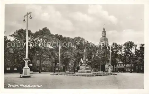 Genthin Hindenburgpatz Denkmal Kat. Genthin