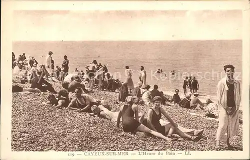 Cayeux sur Mer Heure du Bain Plage Kat. Cayeux sur Mer