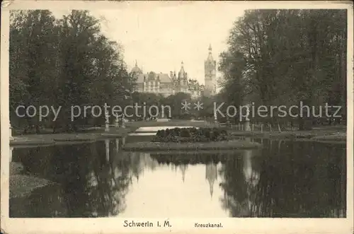 Schwerin Mecklenburg Kreuzkanal Schloss Kat. Schwerin