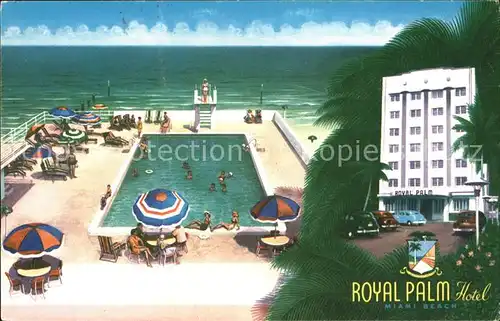 Miami Beach Royal Palm Hotel Swimming Pool Ocean Kat. Miami Beach