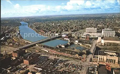 Rochester New York View as seen from top of Xerox Square Office Building Kat. Rochester