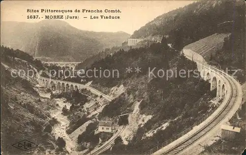 Morez Panorama et les Viaducs Chemin de Fer Kat. Morez