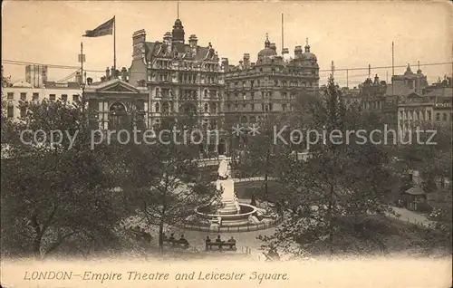 London Empire Theatre and Leicester Square Monument Kat. City of London