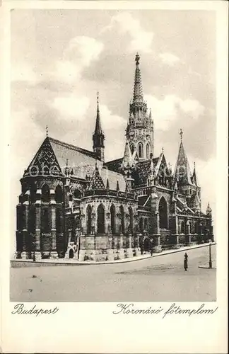 Budapest Koronazo foetemplom Kroenungskirche Kat. Budapest