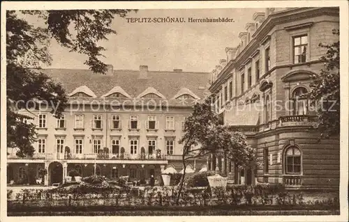 Teplitz Schoenau Herrenhausbaeder Kat. Teplice