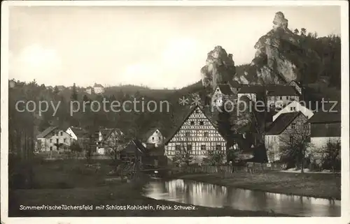 Tuechersfeld Schloss Kohlstein Fraenkische Schweiz Sommerfrische Kat. Pottenstein