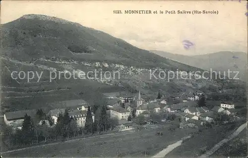 Monnetier Mornex Panorama et le Petit Saleve Kat. Monnetier Mornex