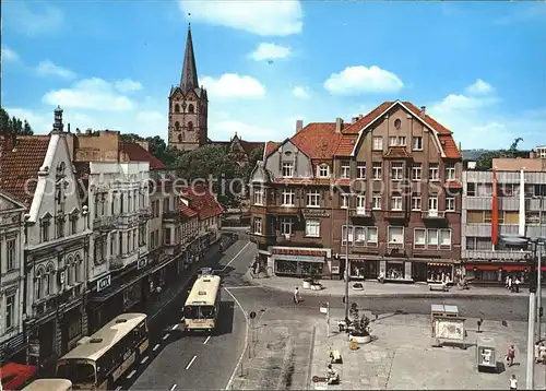 Herford Alter Markt und Muensterkirche Kat. Herford