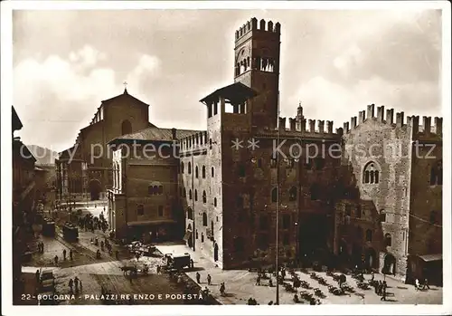 Bologna Palazzi Re Enzo e Podesta Kat. Bologna