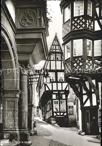 Bernkastel Kues Spitzhaeuschen an der Ratsschenke Fachwerkhaus Kat. Bernkastel Kues