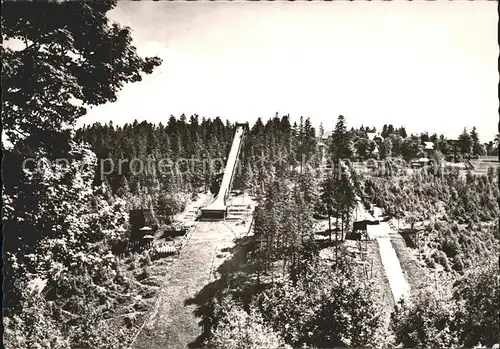 Oberhof Thueringen Sprungschanzen Skispringen Sommerpanorama Kat. Oberhof Thueringen