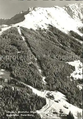 Schruns Vorarlberg Montafon Skigebiet Hochjoch Kapellalpe Kat. Schruns