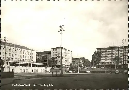 Karl Marx Stadt am Theaterplatz Kat. Chemnitz