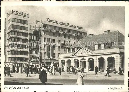 Frankfurt Main Hauptwache Frankfurter Rundschau Kat. Frankfurt am Main