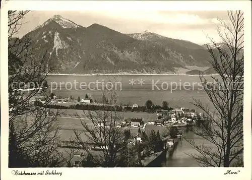 Walchensee Panorama mit Jochberg Bayerische Voralpen Kat. Kochel a.See