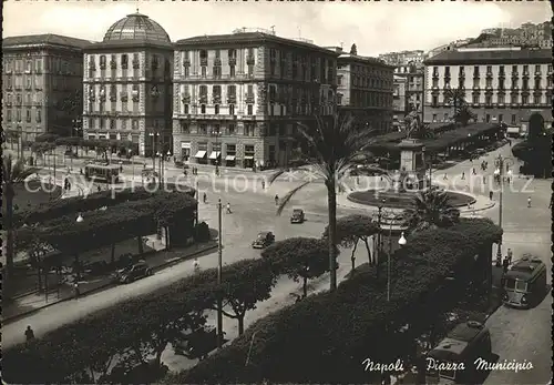 Napoli Neapel Piazza Municipio Monumento Kat. Napoli