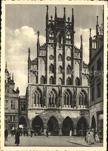 Muenster Westfalen Rathaus Giebel Kat. Muenster