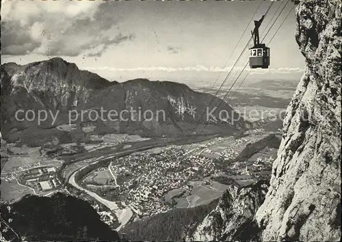 Bad Reichenhall mit Predigtstuhlbahn Blick ins Tal Kat. Bad Reichenhall