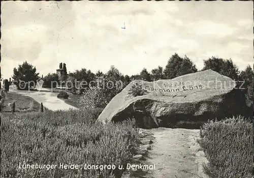 Fallingbostel Loensgrab und Denkmal Lueneburger Heide Kat. Bad Fallingbostel