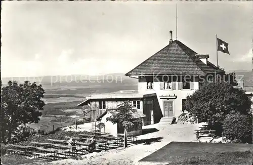 Boppelsen Restaurant Laegern Hochwacht Schweizer Flagge Kat. Boppelsen