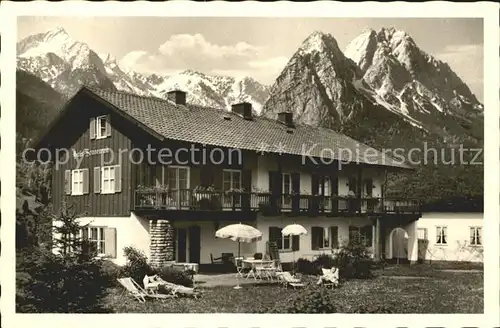 Grainau Gaestehaus Sonnenrain an der Zugspitze Kat. Grainau