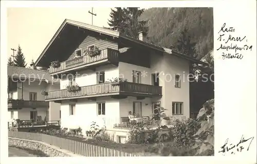 Mayrhofen Zillertal Haus Moser Gaestehaus Kat. Mayrhofen