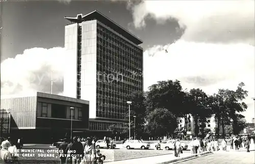 Plymouth Plymouth The Municipal Offices and The Great Square Kat. Plymouth