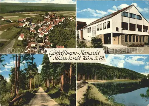 Goettelfingen Seewald Schwarzwald Fliegeraufnahme Waldpartie See Kat. Seewald