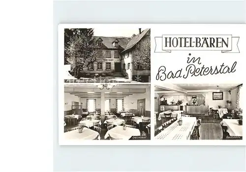 Bad Peterstal Griesbach Hotel Restaurant Baeren Kat. Bad Peterstal Griesbach