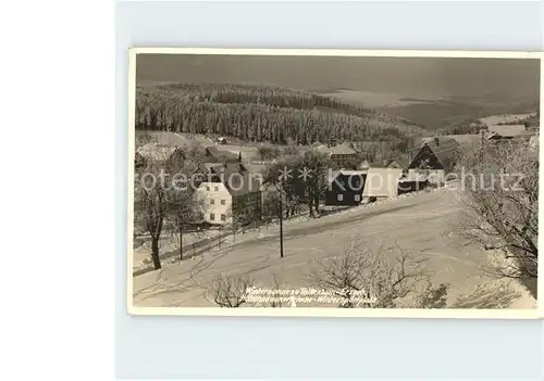 Falkenhain Altenberg Erzgebirge Wintersonne Wintersportplatz Kat. Altenberg