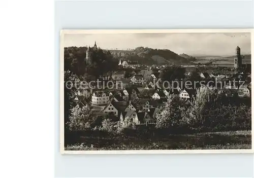 Biberach Riss Stadtbild mit Kirche Kat. Biberach an der Riss