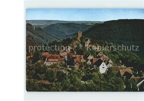Zavelstein Panorama Luftkurort Nordschwarzwald Burg Kat. Bad Teinach Zavelstein