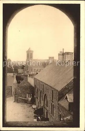 Bricquebec Hotel du Vieux Chateau et Nouvelle Eglise Kat. Bricquebec